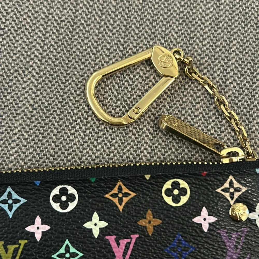 Louis Vuitton Takahashi Murakami key cles black multicolor RARE - Picture 4 of 16